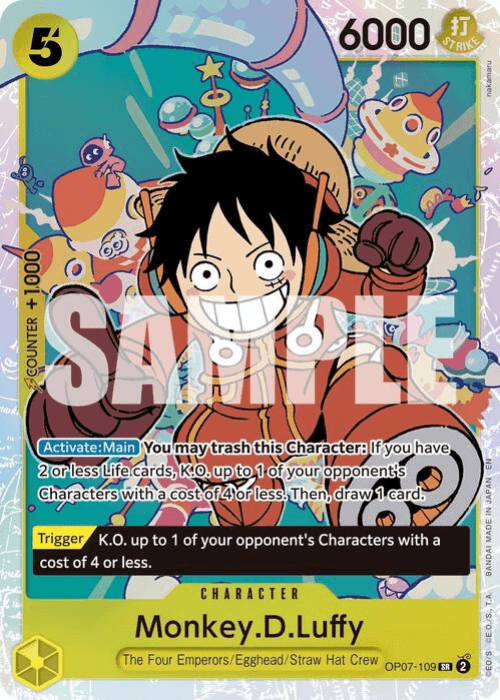One Piece Monkey.D.Luffy Super Rare Reprint PRB02 ENG
