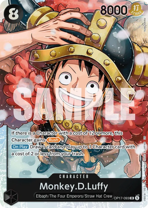 One Piece Monkey.D.Luffy Super Rare OP17-093 ENG
