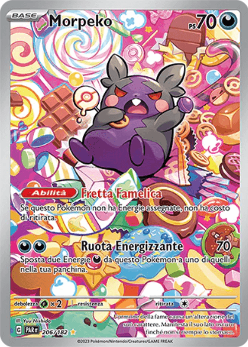 Pokémon Morpeko 206/182 Paradosso Temporale ITA