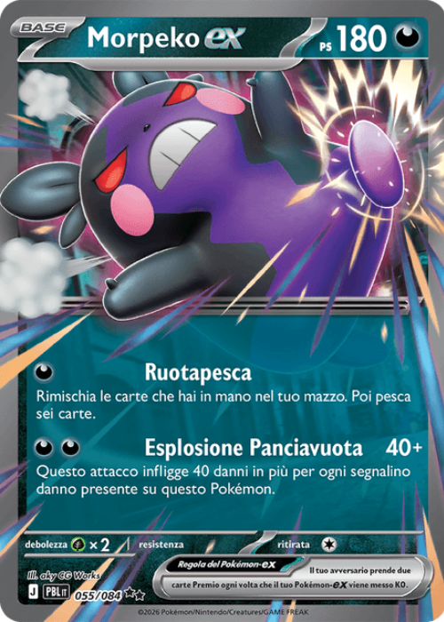 Pokémon Morpeko ex 055/084 Buio Pesto ITA