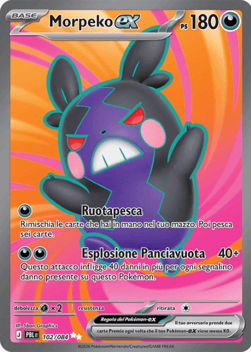 Pokémon Morpeko ex 102/084 Buio Pesto ITA