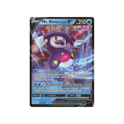 Pokémon Mr. Rime di Galar V 049/189 Lucentezza Siderale ITA