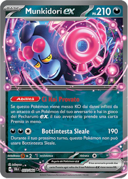 Pokémon Munkidori ex 037/064 Segreto Fiabesco ITA