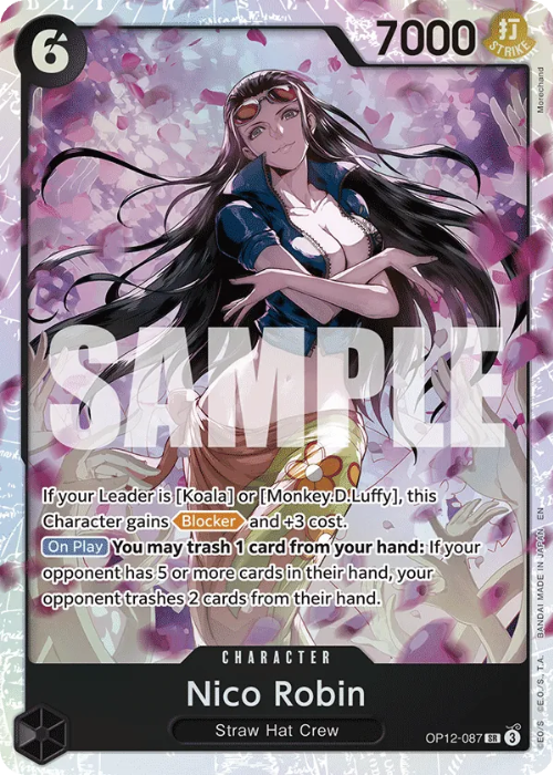 One Piece Nico Robin Super Rare OP12-087 ENG