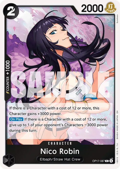 One Piece Nico Robin Rare OP17-087 ENG