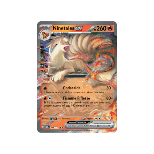 Pokémon Ninetales ex 038/165 151 ITA
