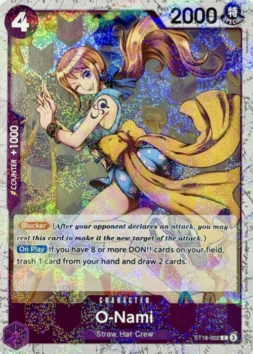 One Piece O-Nami Pirate Foil Rare Reprint PRB02 ENG