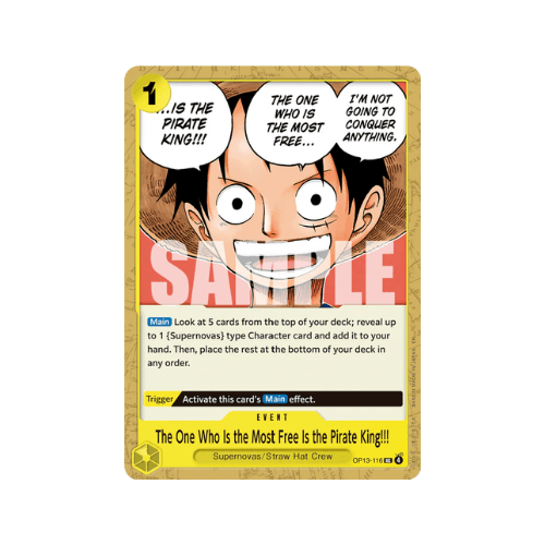 The One Who Is the Most Free Is the Pirate King!!! OP13-116 ENG