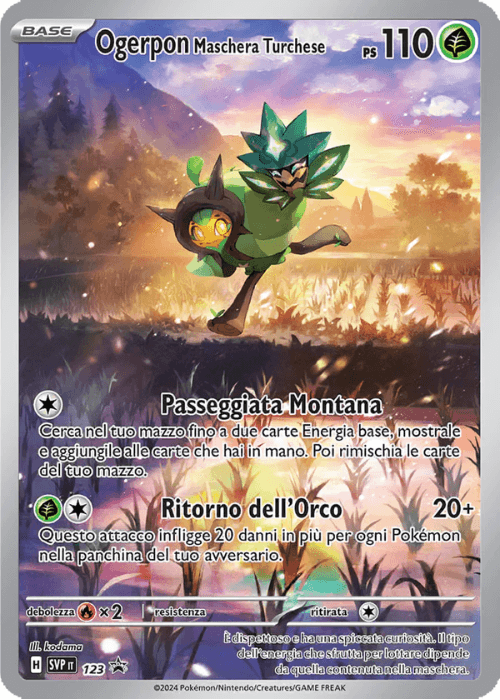 Pokémon Ogerpon Maschera Turchese 123 Promo Scarlatto & Violetto ITA