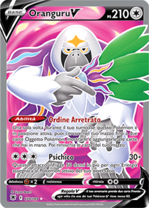 Pokémon Oranguru V 179/189 Lucentezza Siderale ITA