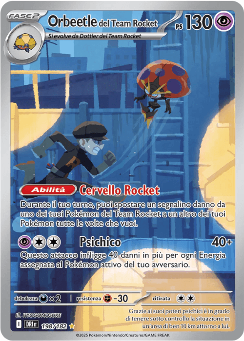 Pokémon Orbeetle del Team Rocket 198/182 Rivali Predestinati ITA
