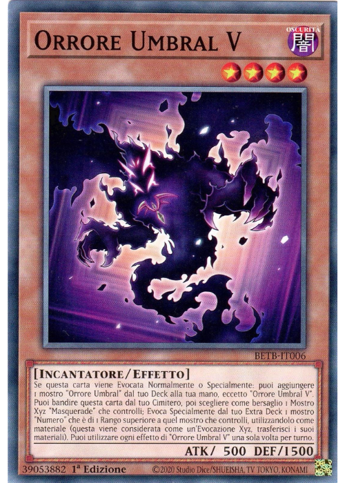 Yu-Gi-Oh! Orrore Umbral V BETB 006 Oltre il Coraggio ITA