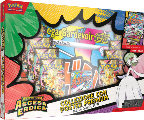 Pokémon Collezione con Poster Premium di Mega Gardevoir-ex ITA
