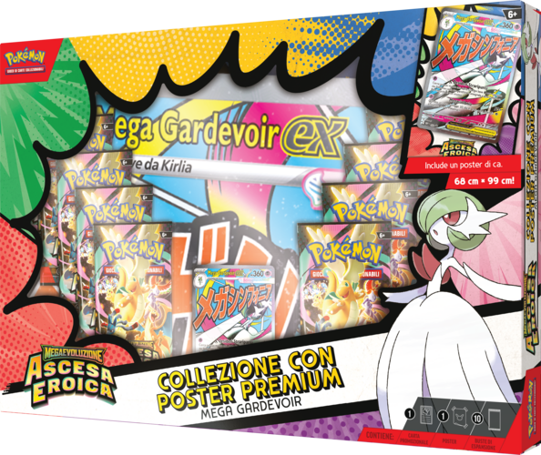 Pokémon Collezione con Poster Premium di Mega Gardevoir-ex ITA
