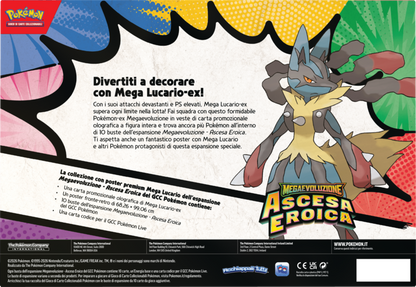 Pokémon Collezione con Poster Premium di Mega Lucario-ex ITA