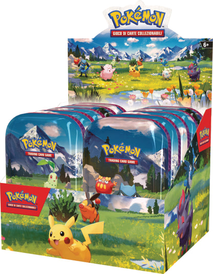 Pokémon Display 10x Mini Tin da Collezione Ascesa Eroica ITA
