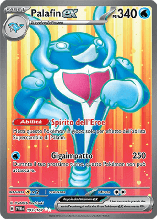 Pokémon Palafin ex 193/167 Crepuscolo Mascherato ITA
