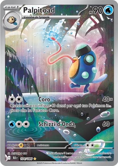 Pokémon Palpitoad 104/086 Luce Nera ITA