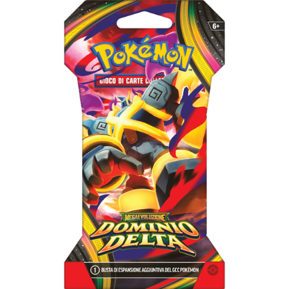 Pokémon Megaevoluzione Dominio Delta Bundle 4 Buste Paper Sleeve (4 Artwork) ITA