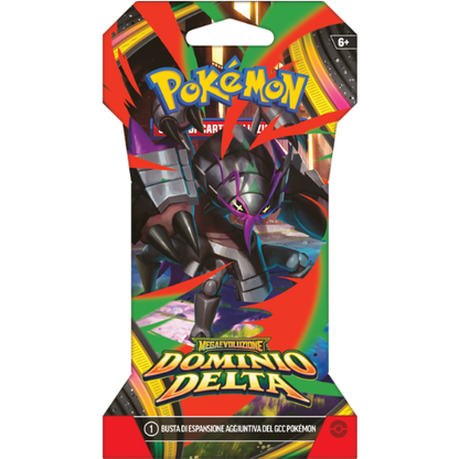 Pokémon Megaevoluzione Dominio Delta Bundle 4 Buste Paper Sleeve (4 Artwork) ITA