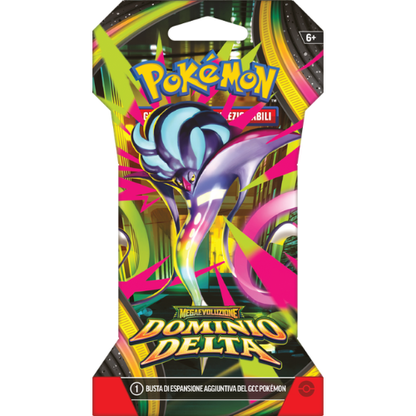 Pokémon Megaevoluzione Dominio Delta Bundle 4 Buste Paper Sleeve (4 Artwork) ITA