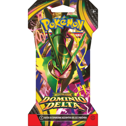 Pokémon Megaevoluzione Dominio Delta Bundle 4 Buste Paper Sleeve (4 Artwork) ITA