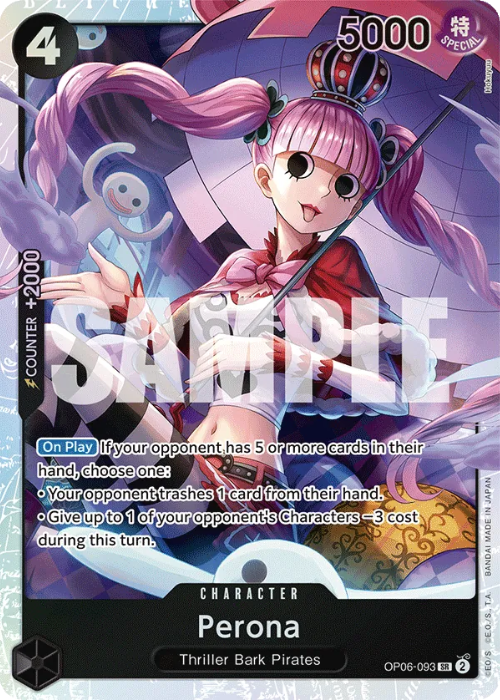 One Piece Perona Super Rare OP06-093 ENG