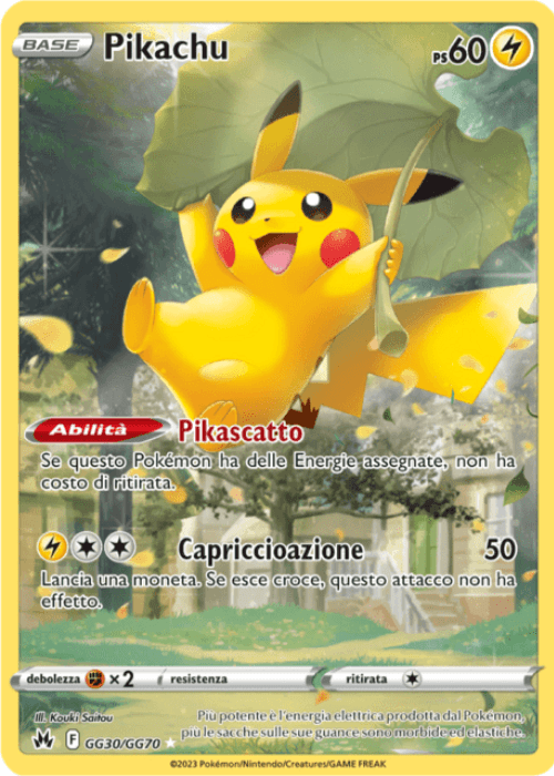 Pokémon Pikachu GG30/GG70 Zenit Regale ITA