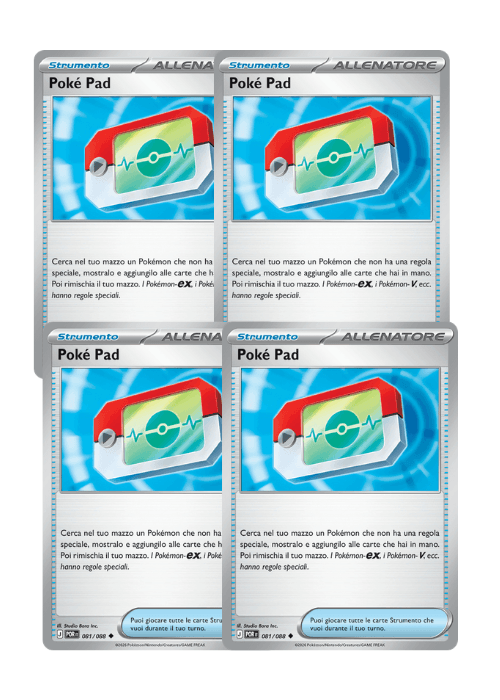 Pokémon 4x Poké Pad 081/088 Equilibrio Perfetto ITA