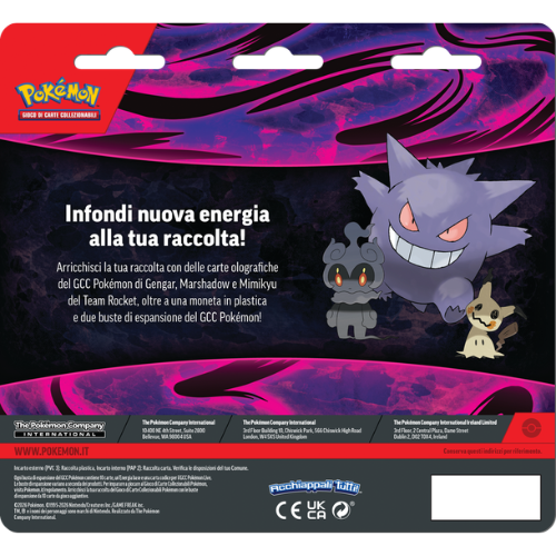 Pokémon Blister 2 Buste Gengar, Marshadow e Mimikyu