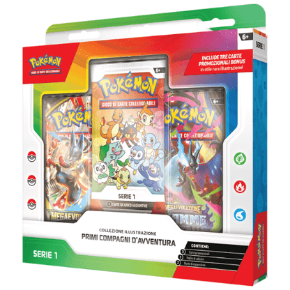 Pokémon Collezione Illustrazione Primi Compagni d'Avventura ITA