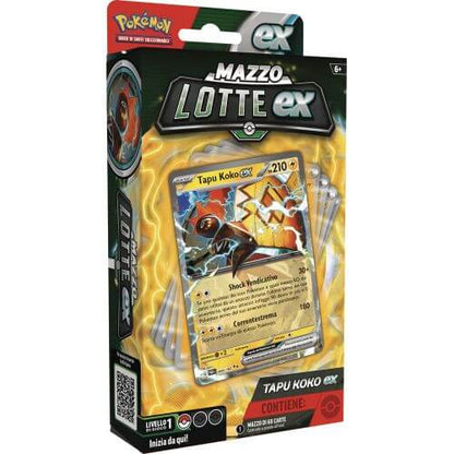 Pokemon Bundle Mazzi lotte ex Fogliaferrea EX & Tapu Koko EX ITA