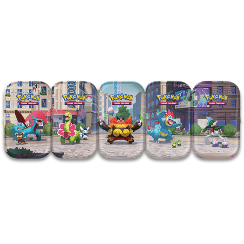 Pokemon Bundle 5 Mini Tin da Collezione Luminopoli ITA