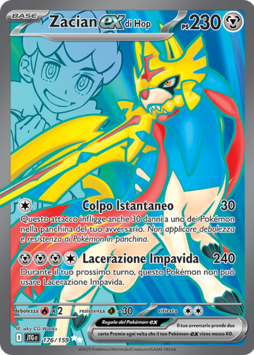 Pokémon Zacian ex di Hop 176/159 Avventure Insieme ITA