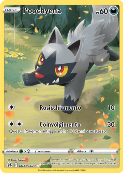 Pokémon Poochyena GG33/GG70 Zenit Regale ITA