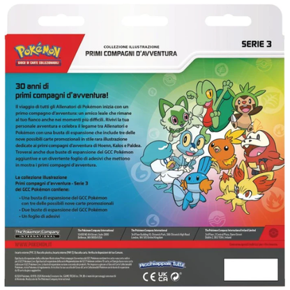 Pokémon Collezione Illustrazione Primi Compagni d'Avventura Serie 3 ITA