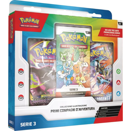Pokémon Collezione Illustrazione Primi Compagni d'Avventura Serie 3 ITA