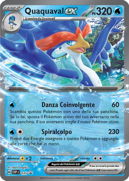Pokémon Quaquaval ex 035 Promo Scarlatto & Violetto ITA