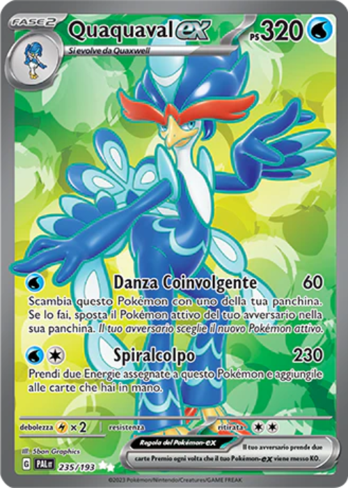 Pokémon Quaquaval ex 235/193 Evoluzioni a Paldea ITA