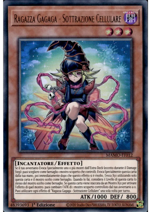 Yu-Gi-Oh! Ragazza Gagaga - Sottrazione Cellulare MAMO 012 I Magnifici Monstri ITA