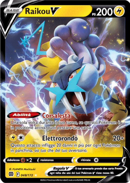 Pokémon Raikou V 048/172 Astri Lucenti ITA