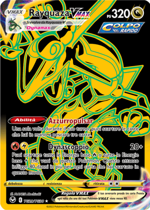 Pokémon Rayquaza VMAX TG29/TG30 Tempesta Argentata ITA