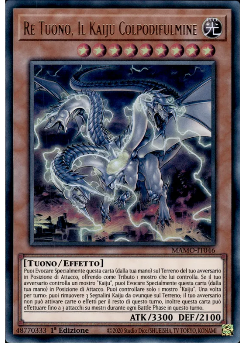 Yu-Gi-Oh! Re Tuono, Il Kaiju Colpodifulmine MAMO 046 I Magnifici Monstri ITA
