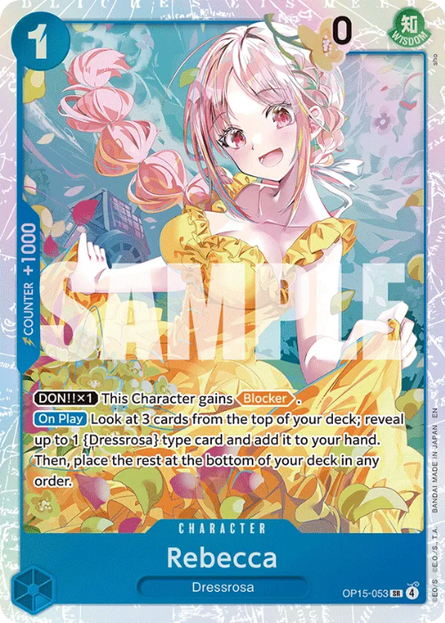 One Piece Rebecca Super Rare OP15-053 ENG