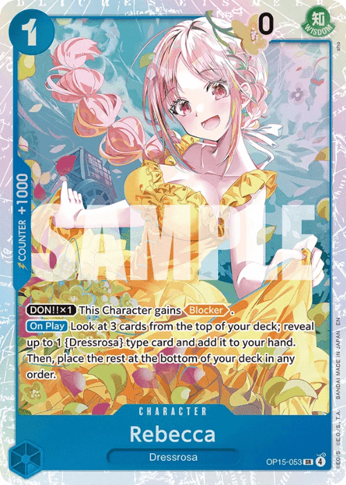 One Piece Rebecca Super Rare OP15-053 ENG