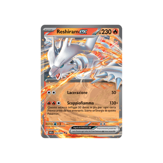 Pokémon Reshiram ex 020/086 Fuoco Bianco ITA