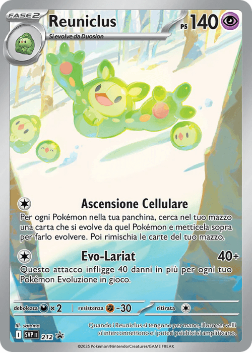Pokémon Reuniclus 212 Promo Scarlatto & Violetto ITA