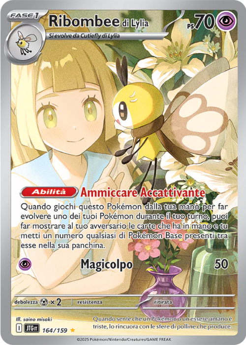 Pokémon Ribombee di Lylia 164/159 Avventure Insieme ITA
