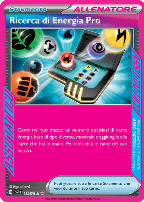 Pokémon Ricerca di Energia Pro 176/191 Scintille Folgoranti ITA