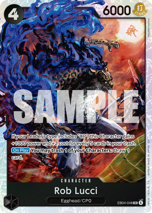 One Piece Rob Lucci Super Rare EB04-048 ENG